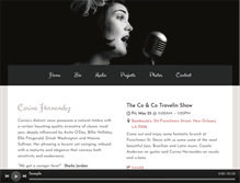 Tablet Screenshot of corinamusic.com